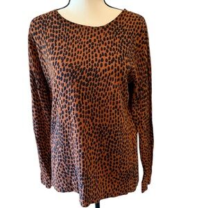 J. Crew | Leopard Print top